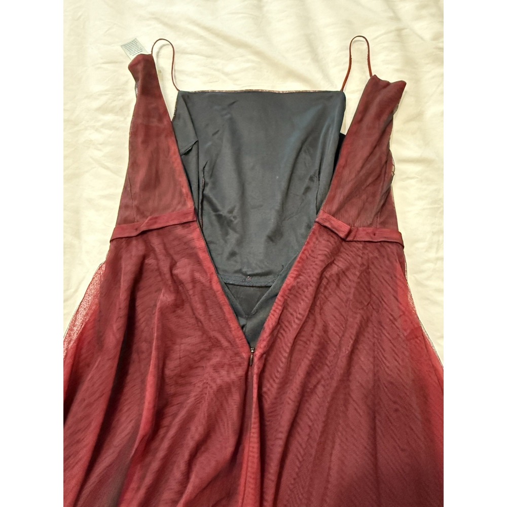 Cache VTG 90s Y2K Dress Tulle Mesh Dark Romantic Goth Vamp Fairy Whimsi SM READ - Picture 11 of 16